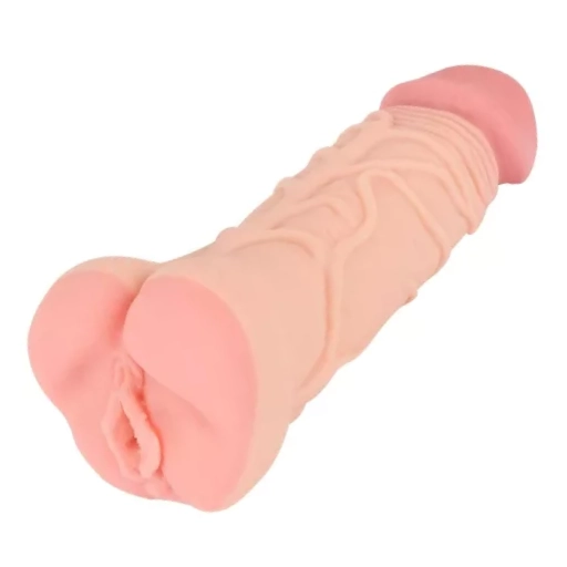 2in1 Extension+Masturbator - Návlek s masturbátorom